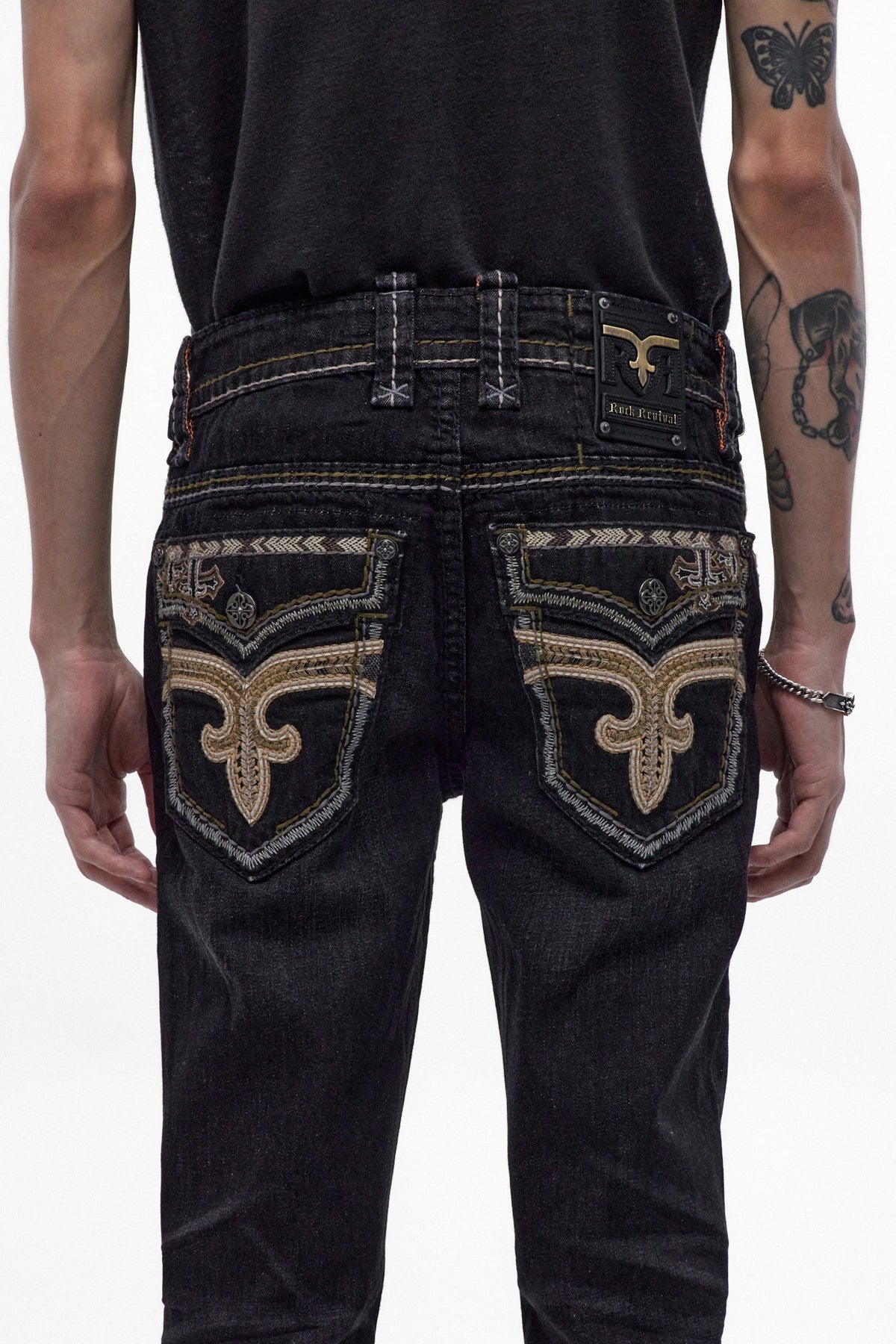Rock Revival Eban Straight Jeans – Black