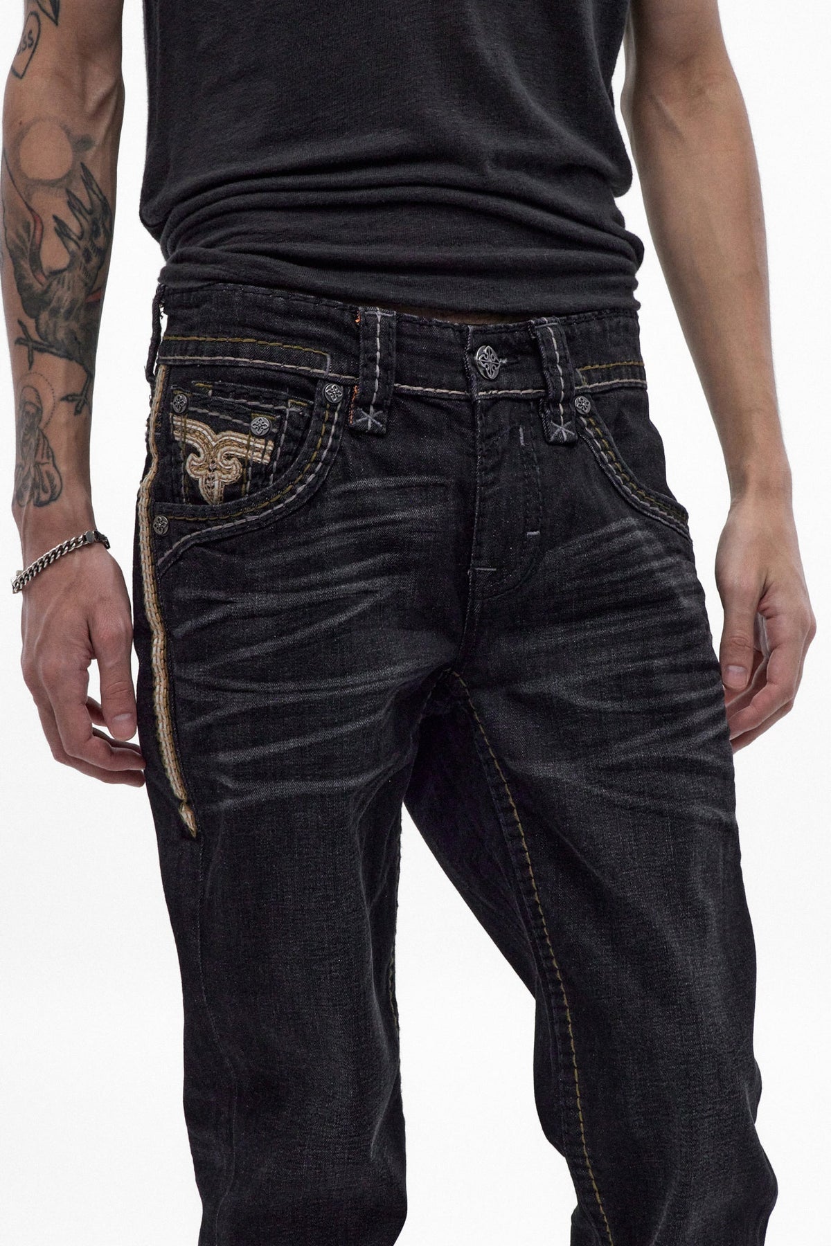 Rock Revival Eban Straight Jeans – Black