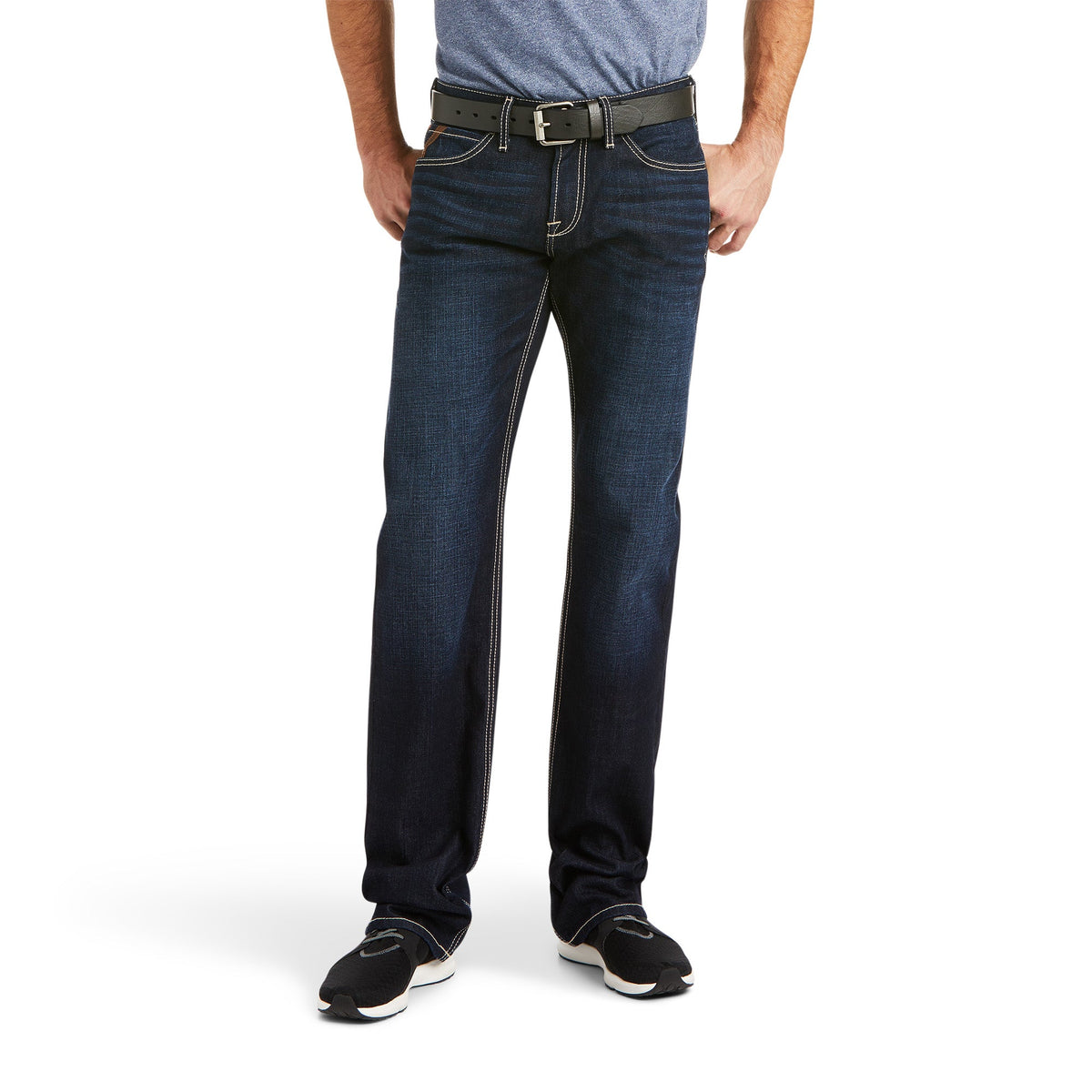 Ariat M7 Rocker Stretch Fairbanks Straight Leg Jeans – Wyland, front
