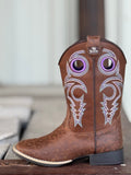 Twister Dottie Kids Western Boot in Tan/Brown