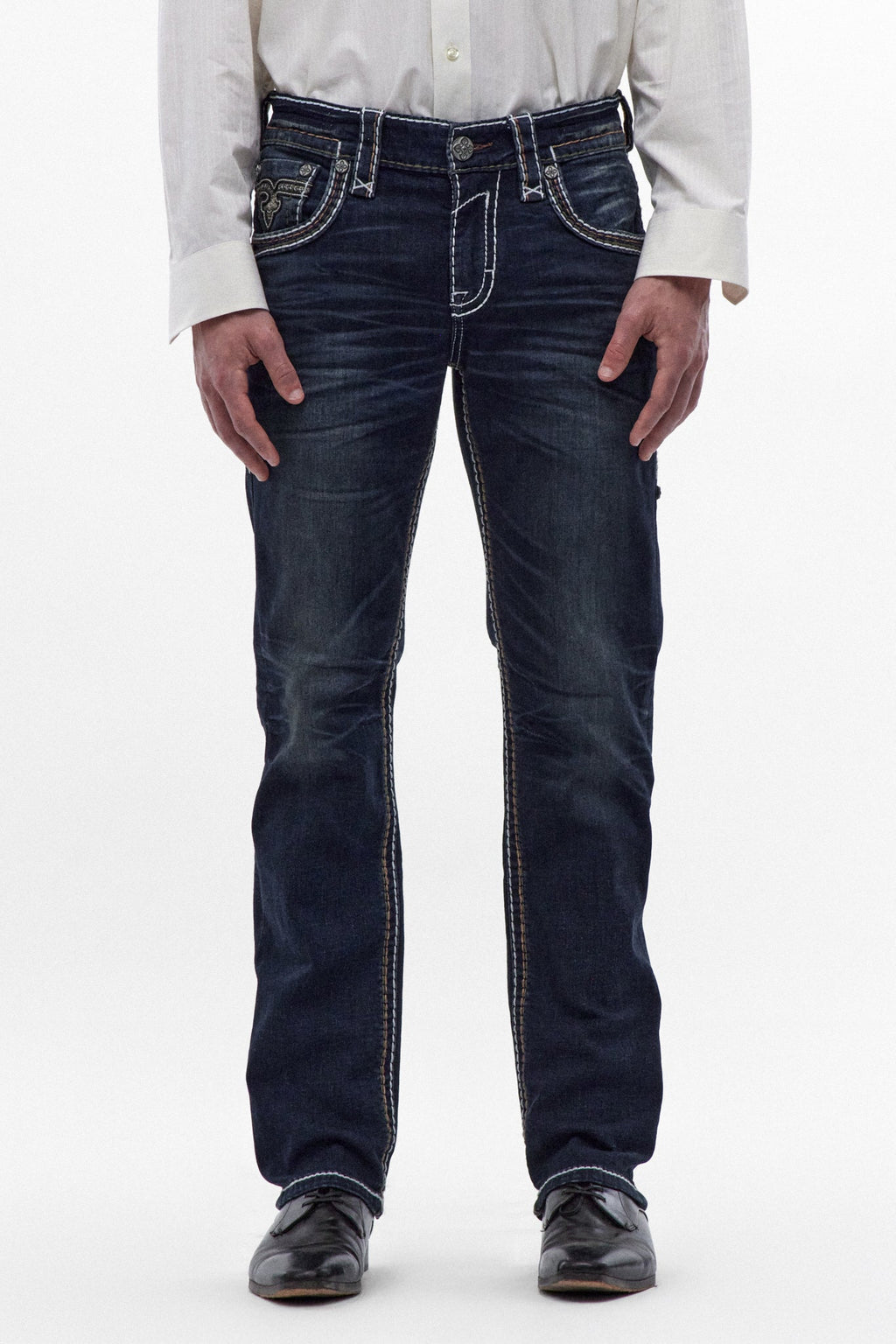 Rock Revival Jaydy Straight Jeans – Dark Blue