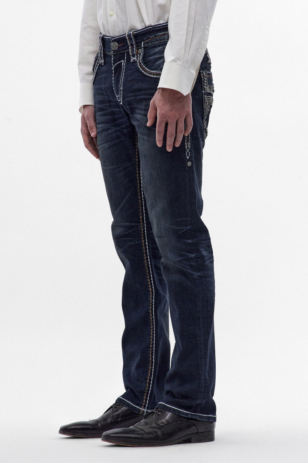 Rock Revival Jaydy Straight Jeans – Dark Blue