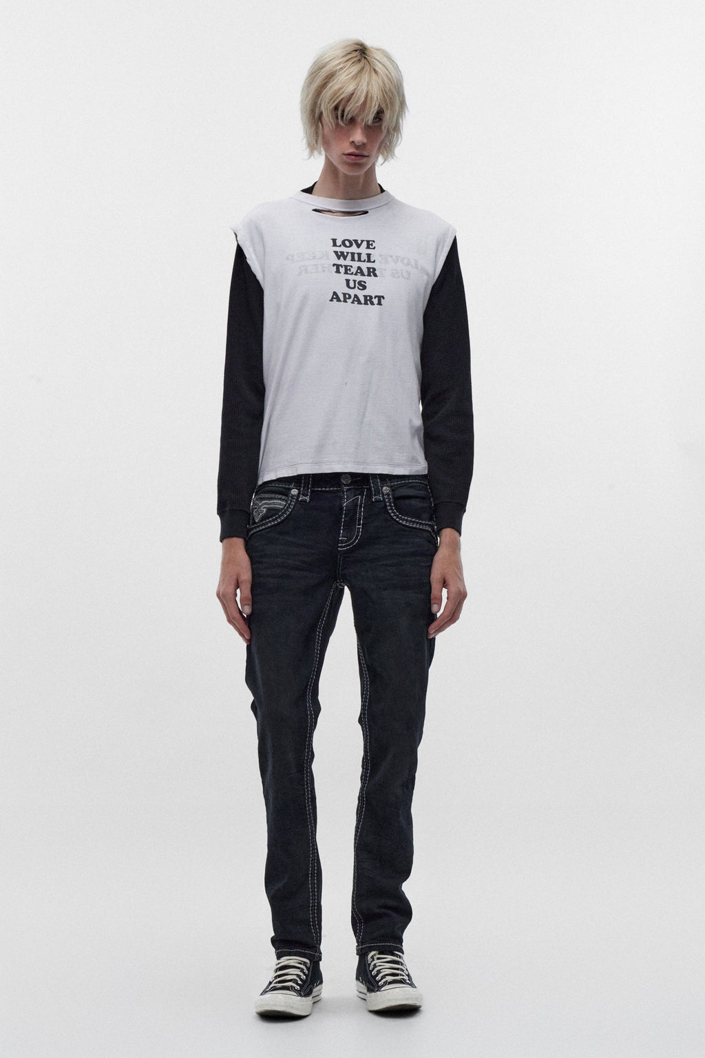 Rock Revival Joe Alt Straight Jeans – Overdyed Charcoal