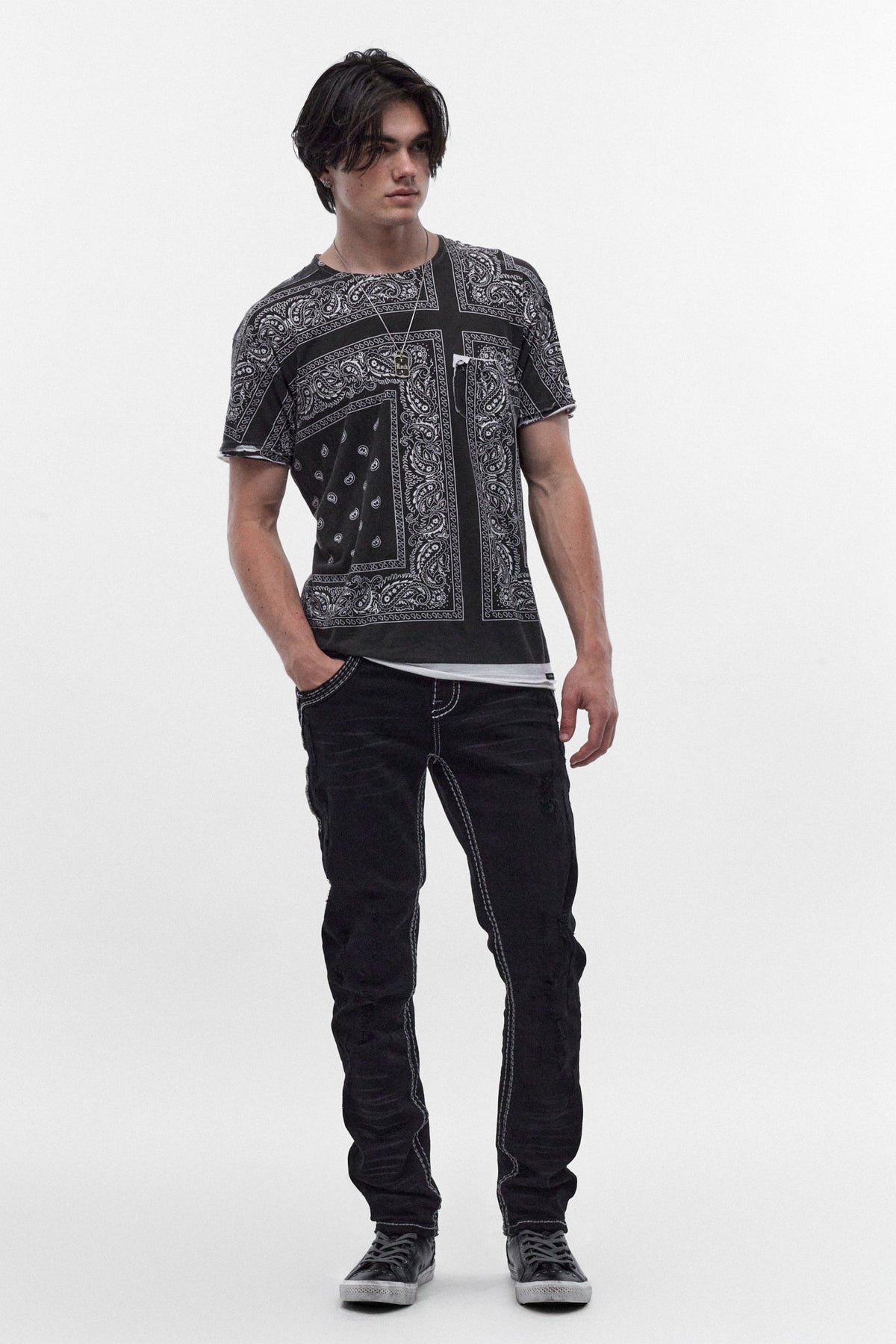 Rock Revival Kelley Alt Straight Jeans – Black Overdye
