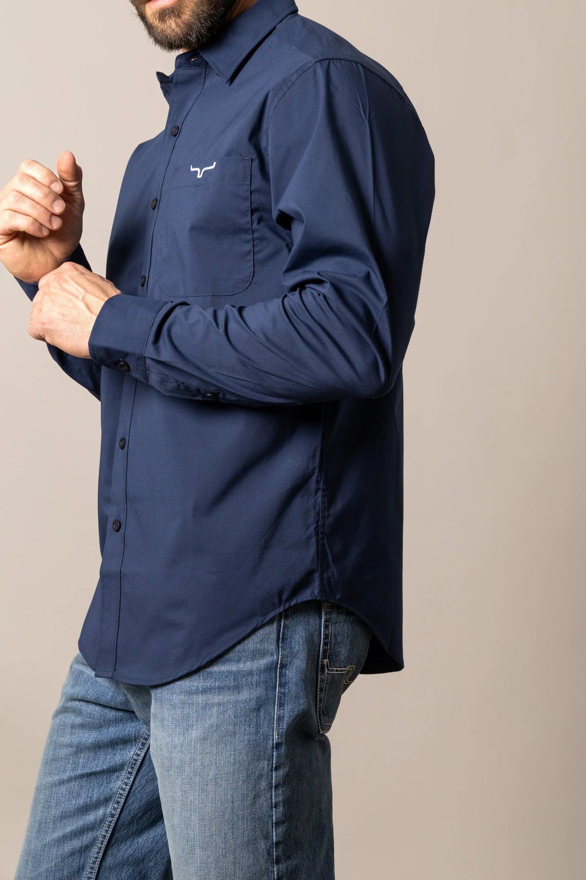 Kimes Ranch KR Team Shirt – Navy