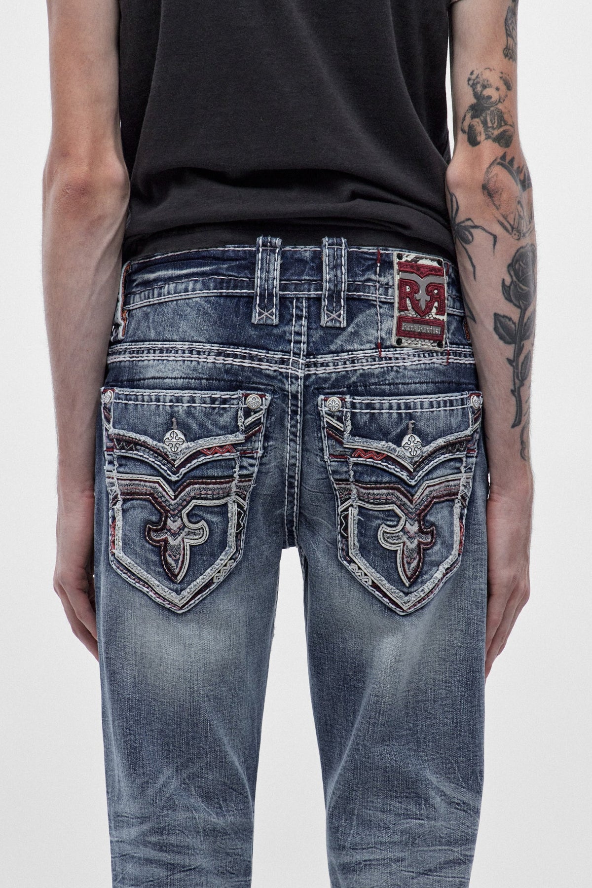Rock Revival Matteo Bootcut Jeans – Medium Blue