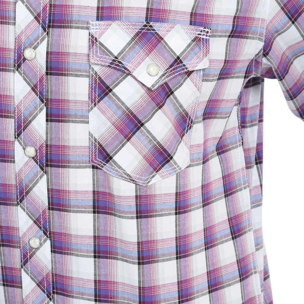 Wrangler 20X Competition Long Sleeve Shirt in Red Plaid