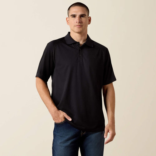 Ariat AC Short Sleeve Polo – Black