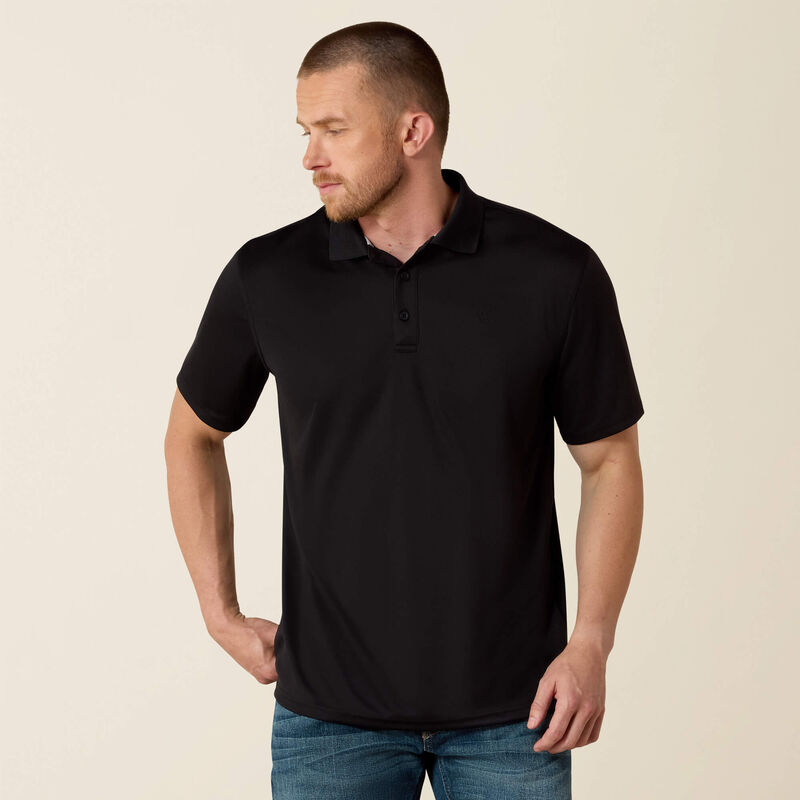 Ariat TEK Short Sleeve Polo – Black