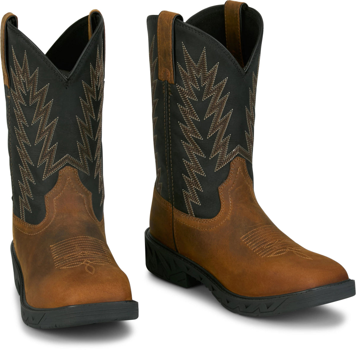 Justin Taskmaker Brown Water Buffalo work boot - main