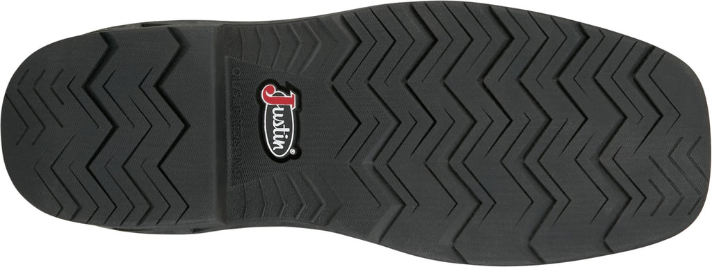 Justin Taskmaker Brown Water Buffalo work boot - bottom