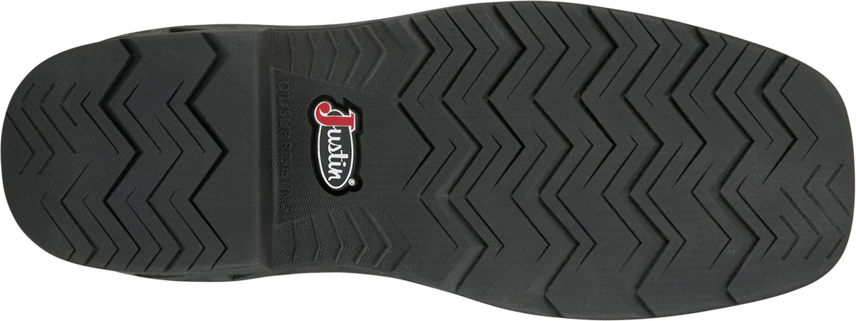 Justin Taskmaker Brown Water Buffalo work boot - bottom