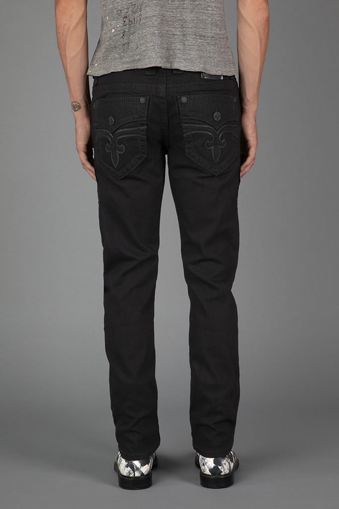 Rock Revival Arther Alt Straight Jeans – Black, back view