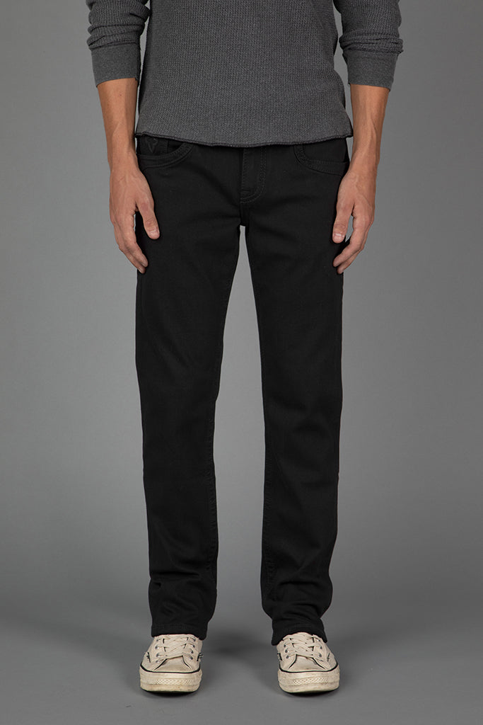 Rock Revival Arther Straight Jeans – Black on Black, front view