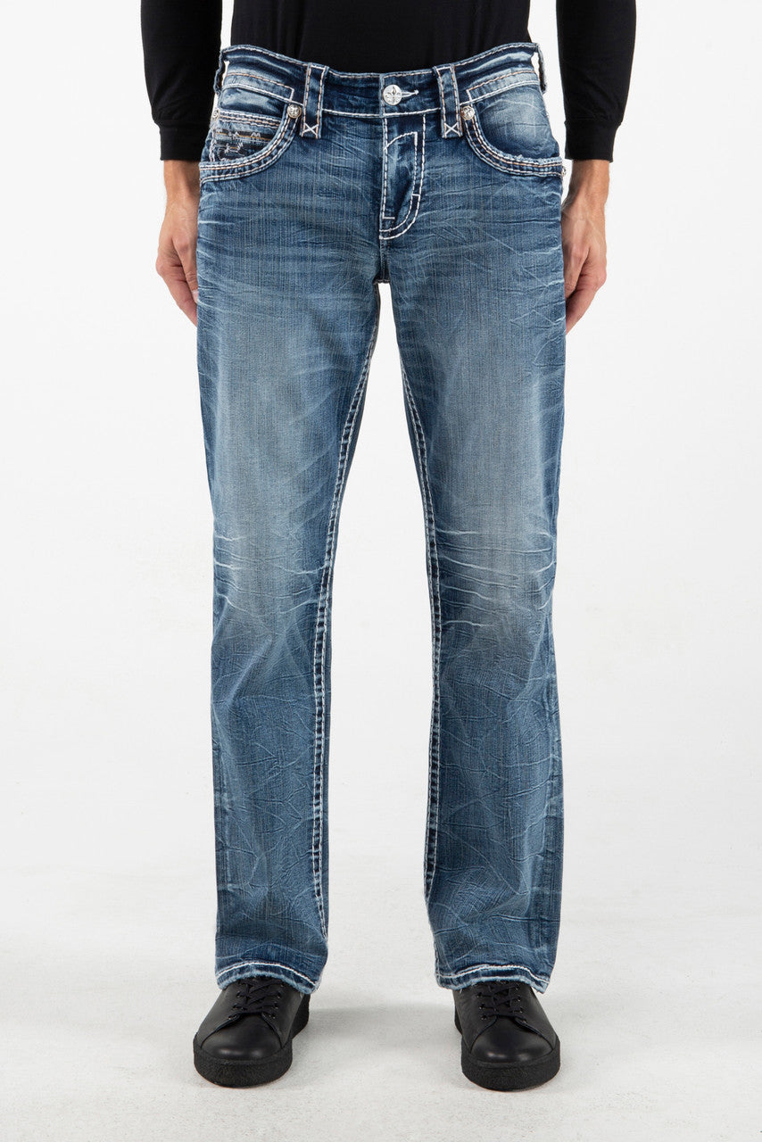 Rock Revival Brayan Bootcut Jeans – Blue