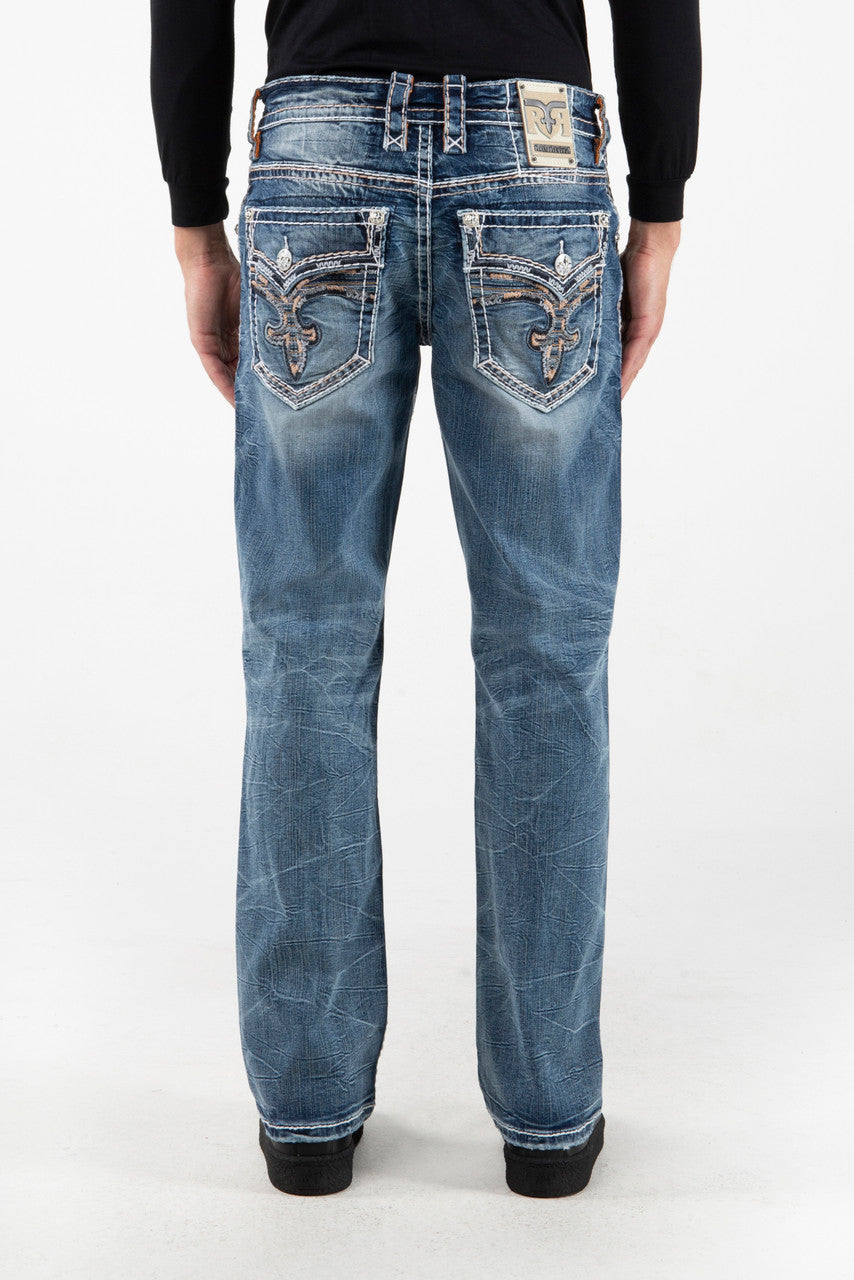 Rock Revival Brayan Bootcut Jeans – Blue