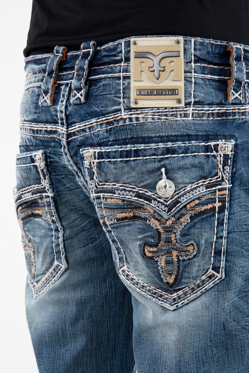 Rock Revival Brayan Bootcut Jeans – Blue