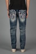 Rock Revival Meyrick Alt Straight Jeans – Dark Wash, back view