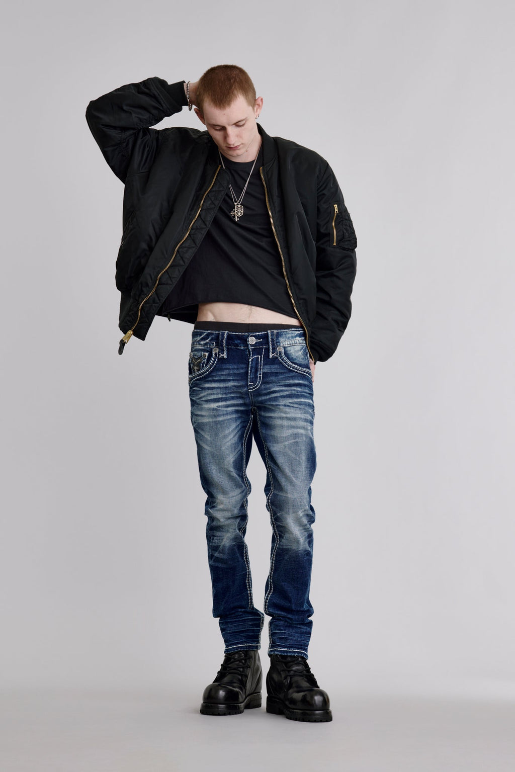 Rock Revival Edmund Straight Jeans – Medium Wash