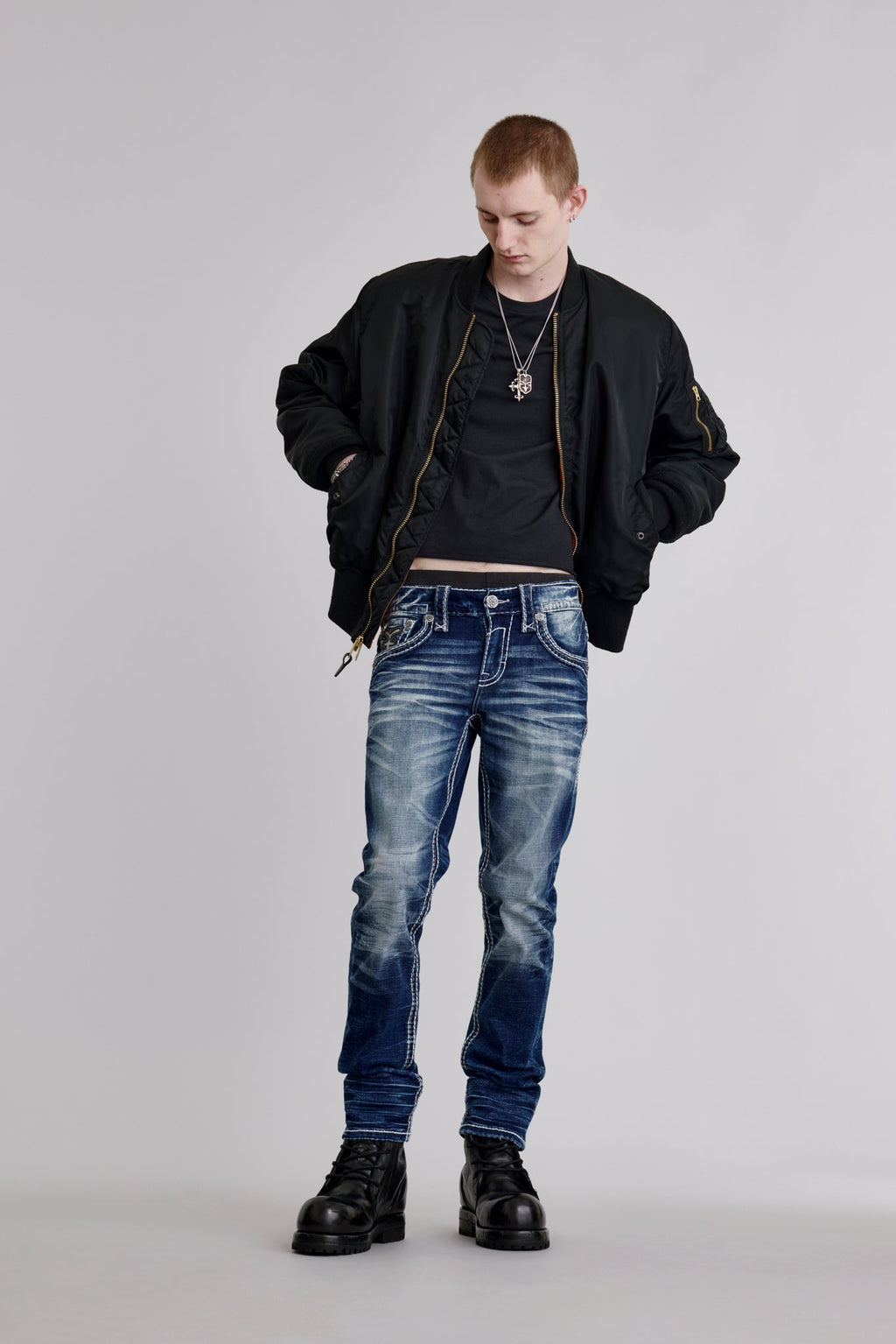Rock Revival Edmund Straight Jeans – Medium Wash