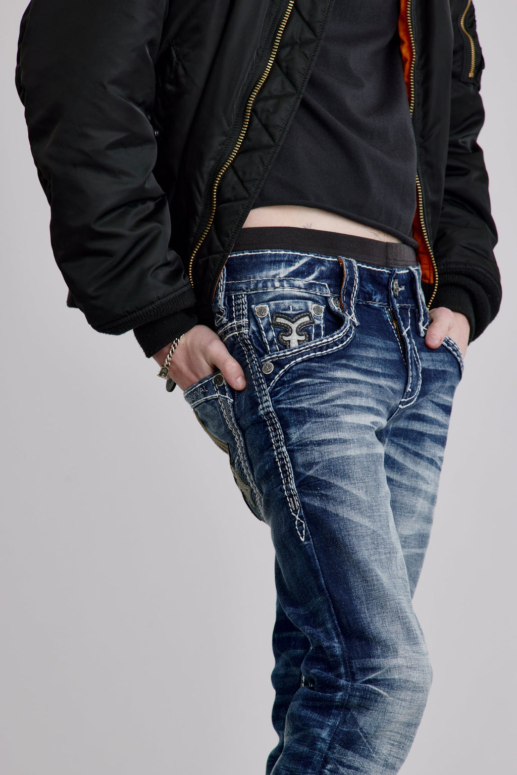Rock Revival Edmund Straight Jeans – Medium Wash