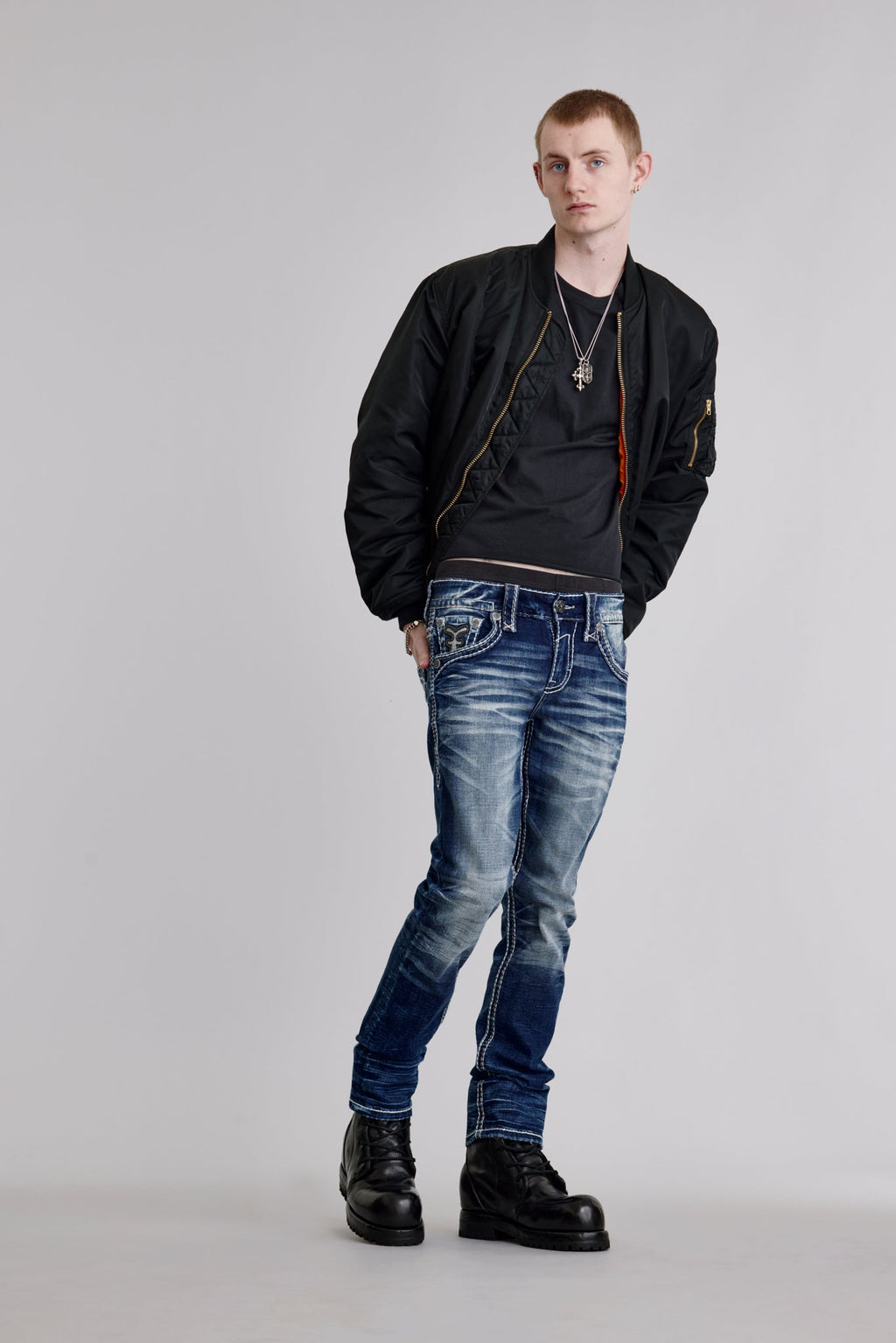 Rock Revival Edmund Straight Jeans – Medium Wash