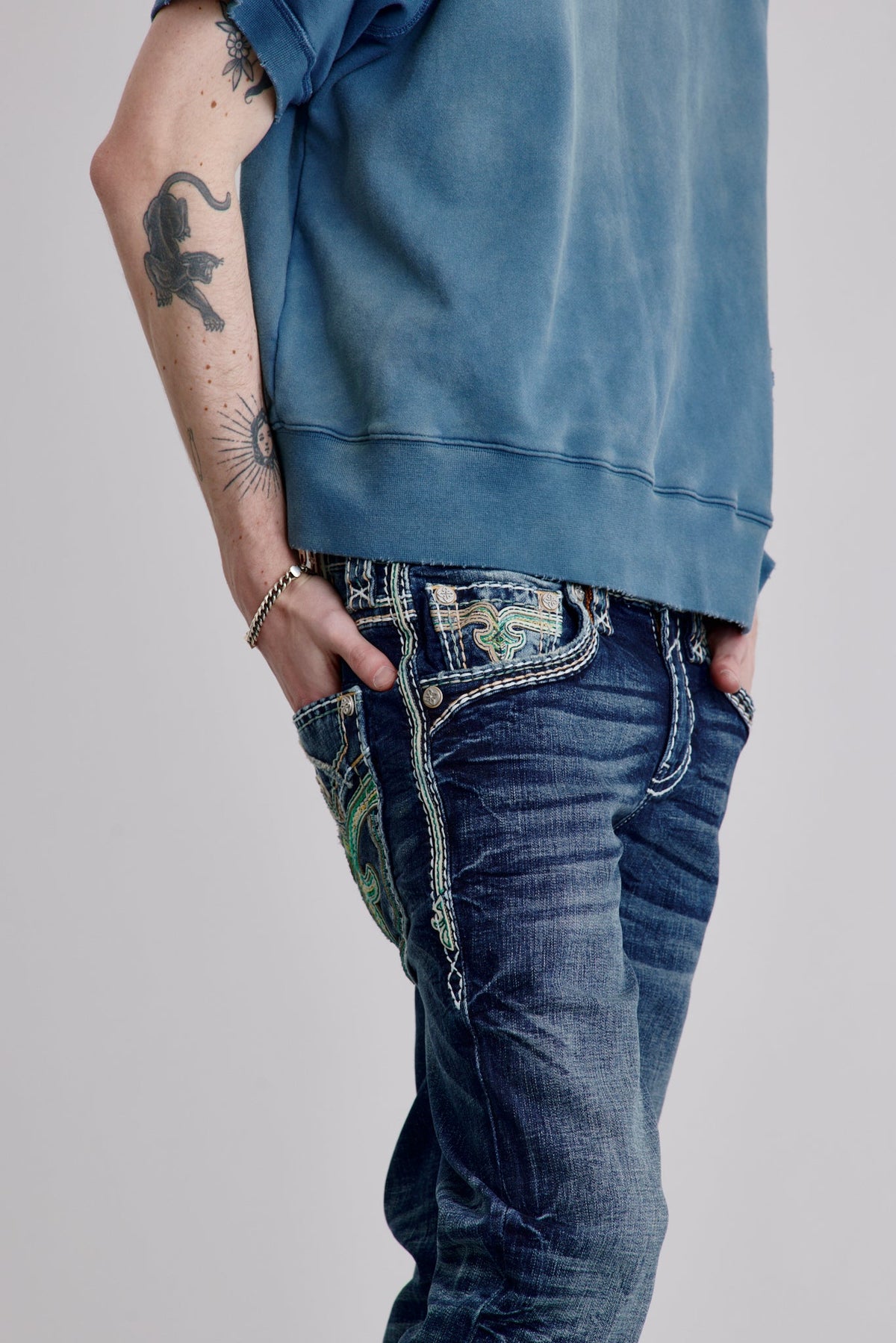 Rock Revival Rufus Straight Jeans – Dark Wash