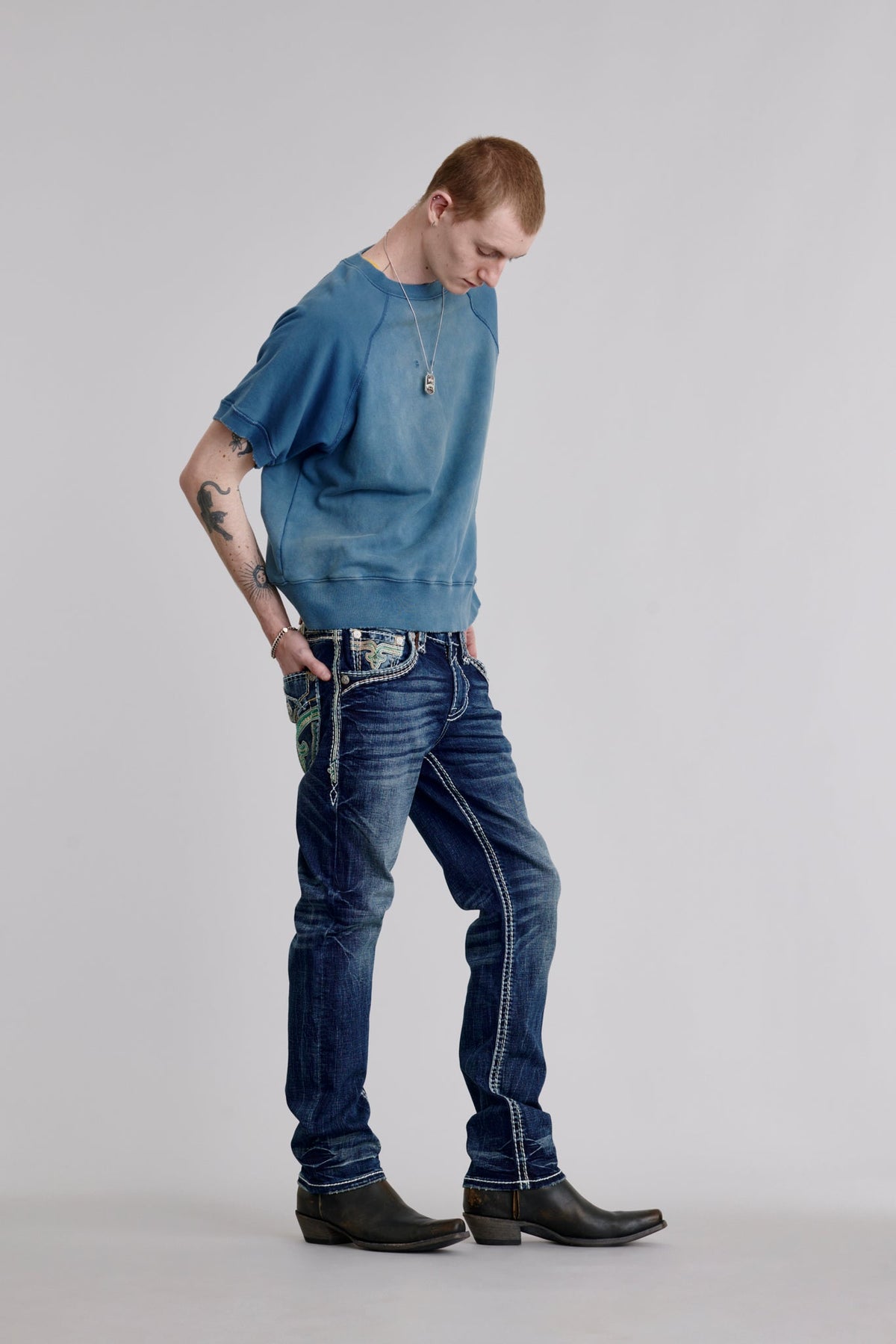 Rock Revival Rufus Straight Jeans – Dark Wash