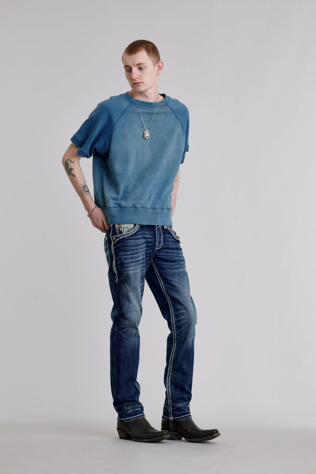 Rock Revival Rufus Straight Jeans – Dark Wash