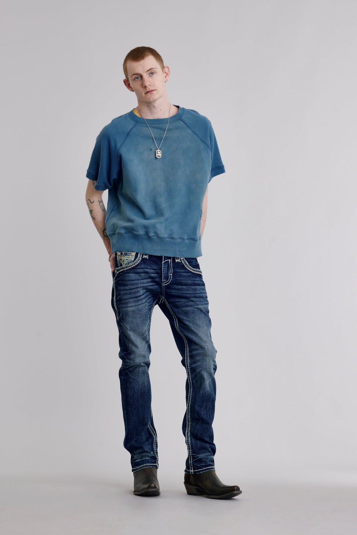 Rock Revival Rufus Straight Jeans – Dark Wash