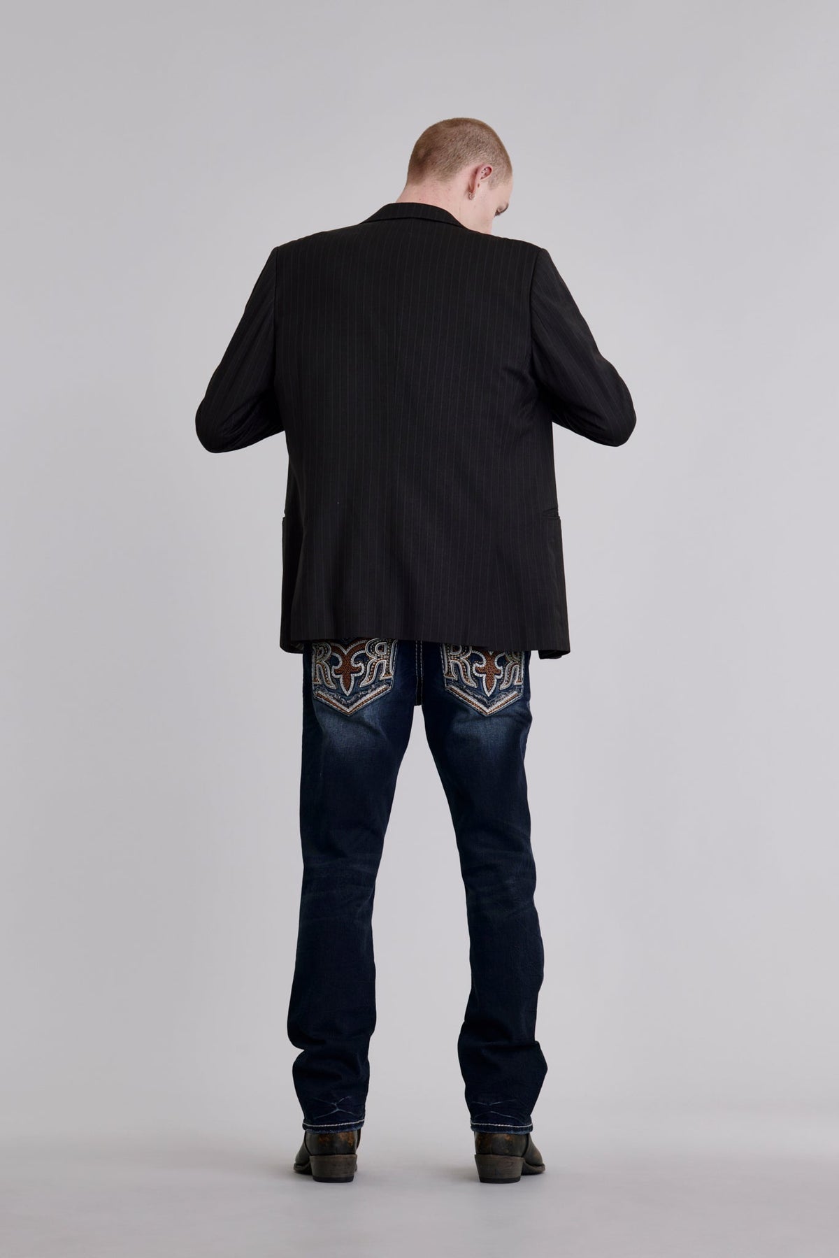 Rock Revival Edgar Straight Jeans – Dark Wash