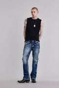 Rock Revival Finnley Bootcut Jeans – Medium Indigo