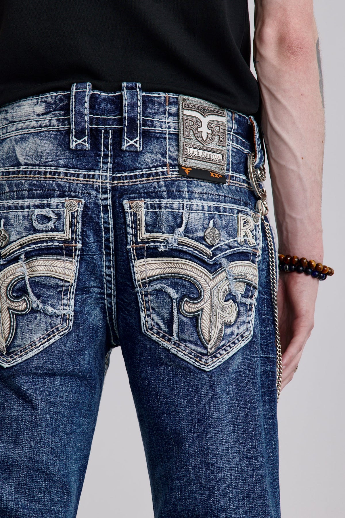 Rock Revival Finnley Bootcut Jeans – Medium Indigo