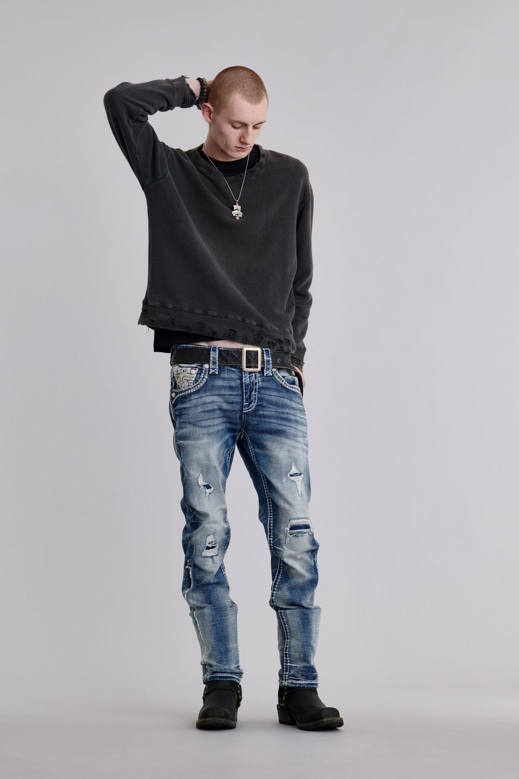 Rock Revival Jakub Straight Jeans – Medium Wash