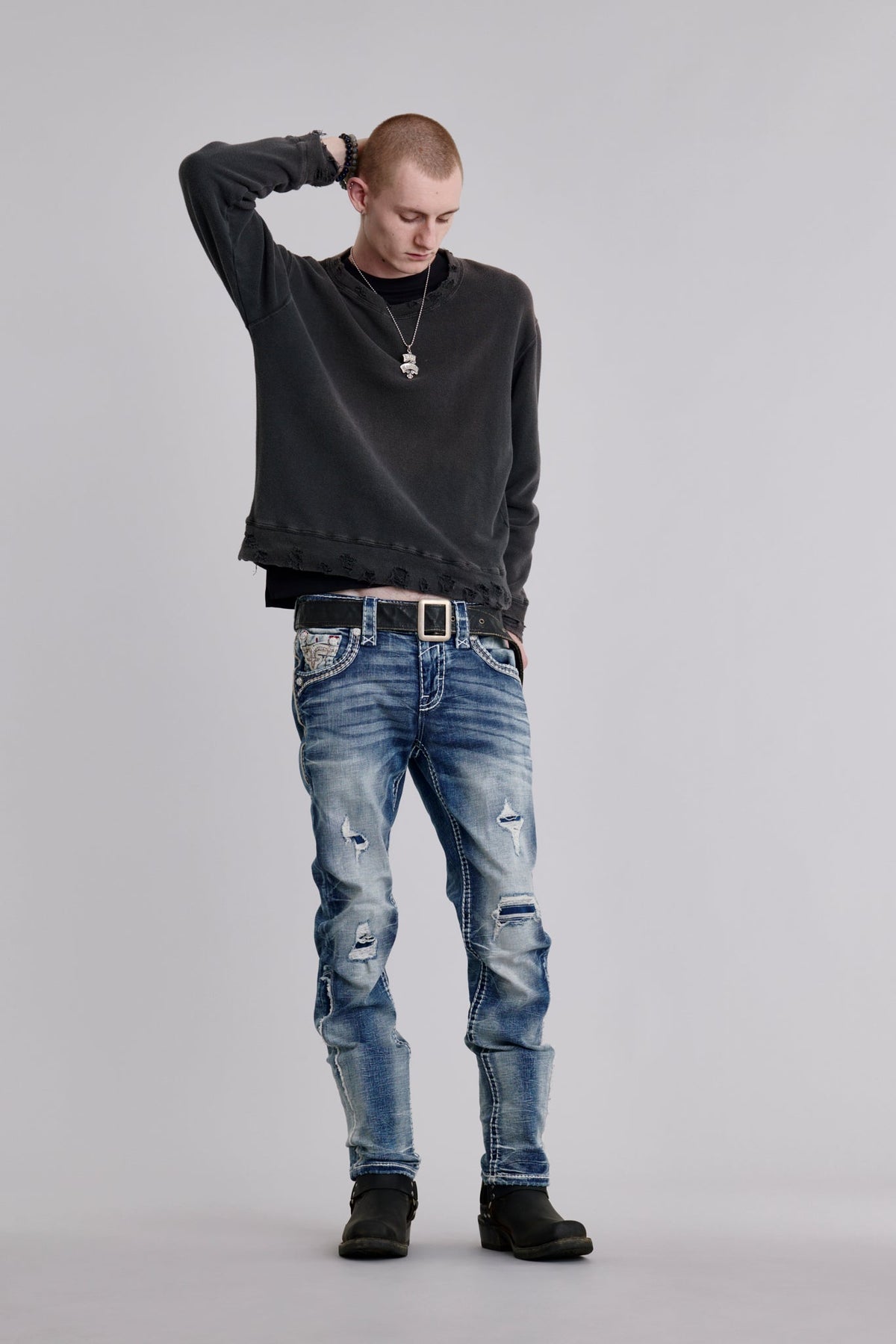 Rock Revival Jakub Straight Jeans – Medium Wash
