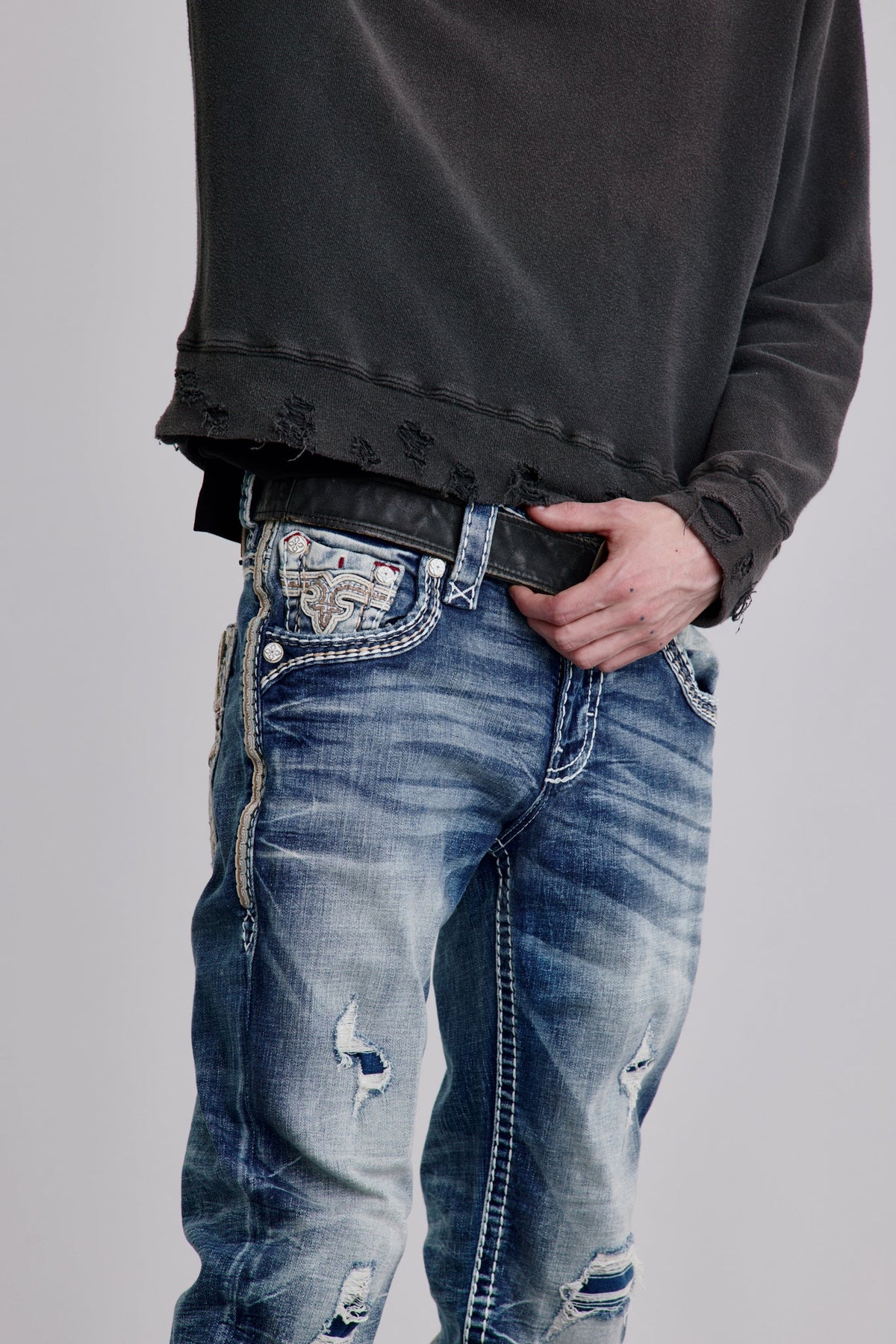 Rock Revival Jakub Straight Jeans – Medium Wash