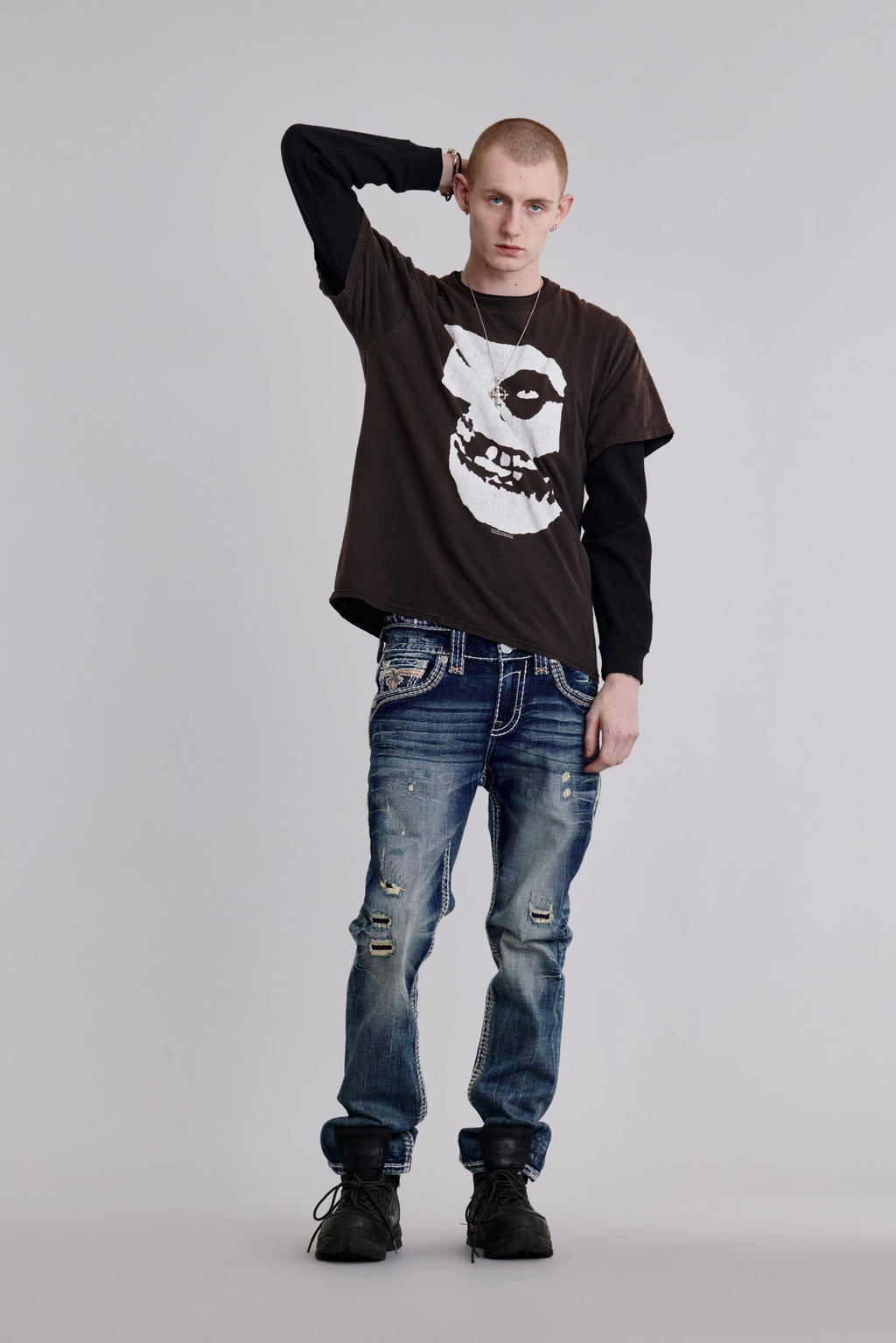 Rock Revival Kylan Straight Jeans – Dark Wash