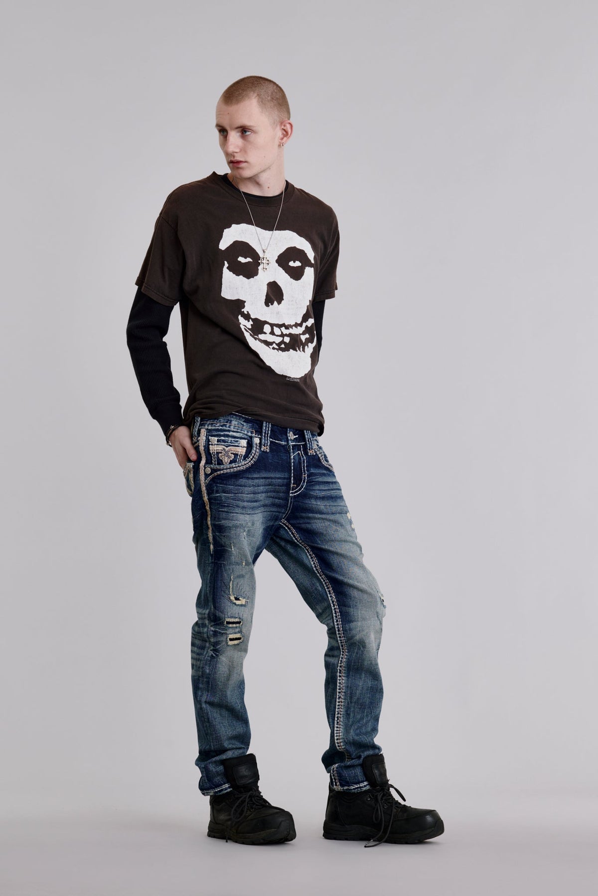 Rock Revival Kylan Straight Jeans – Dark Wash
