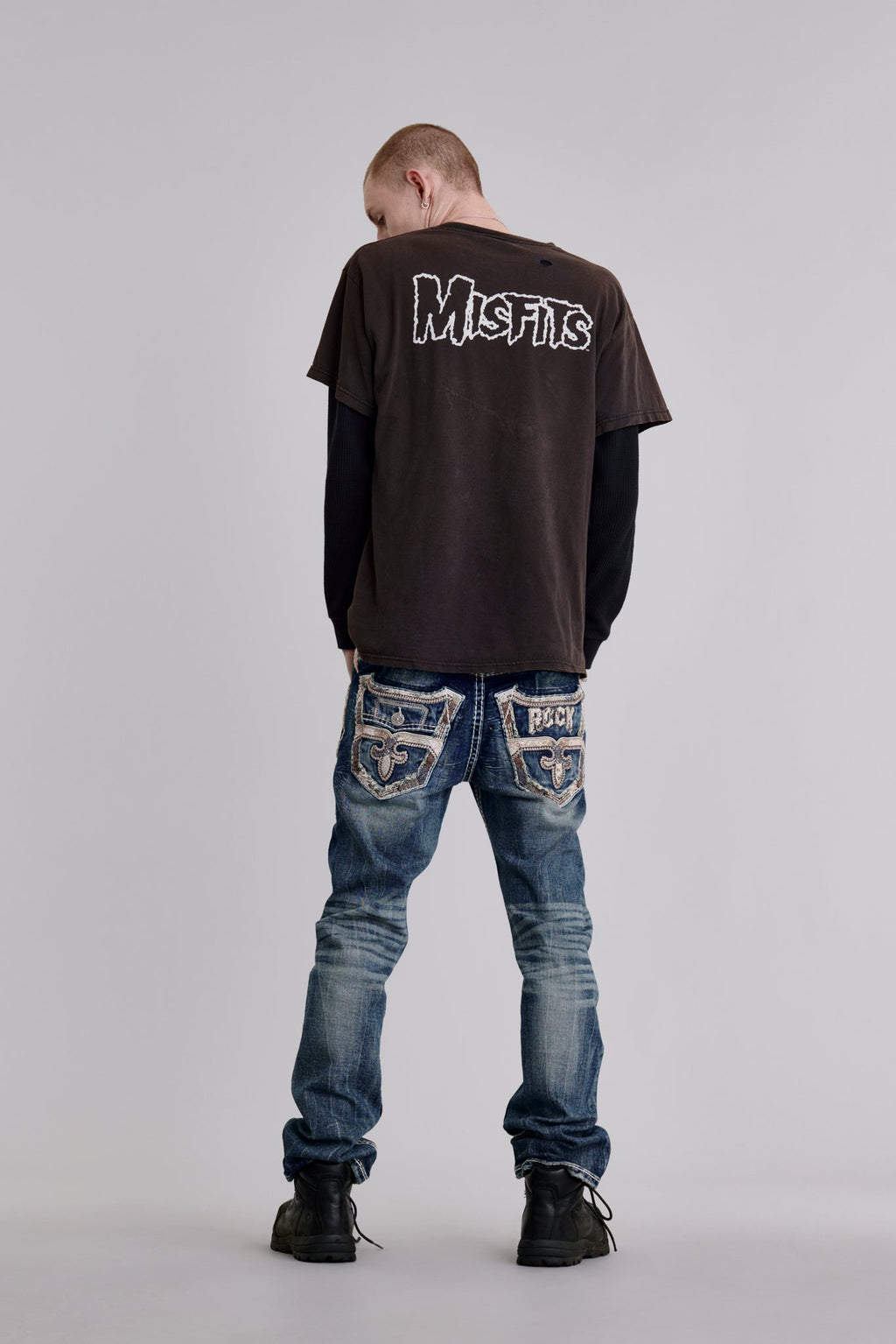 Rock Revival Kylan Straight Jeans – Dark Wash