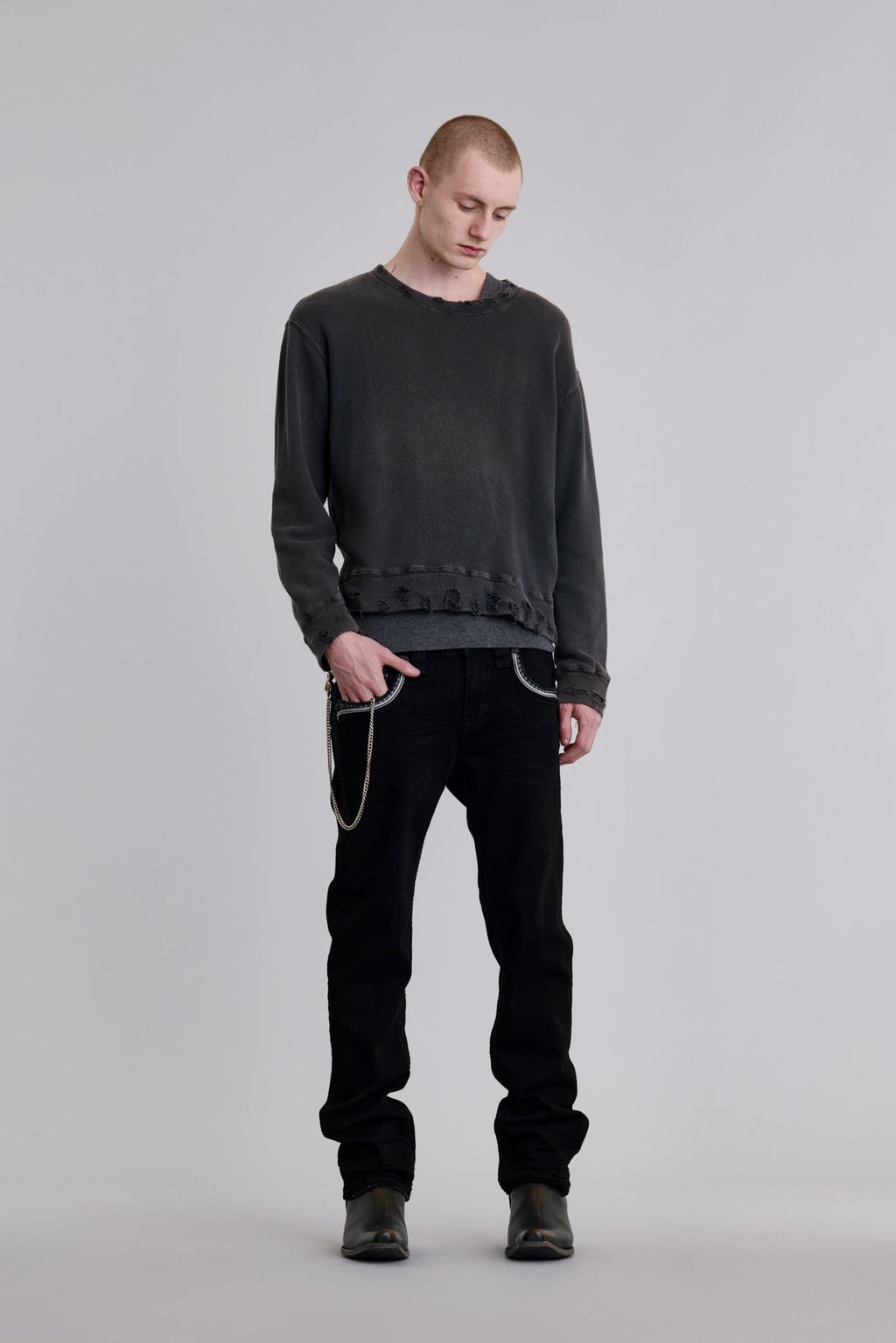 Rock Revival Malcolm Straight Jeans – Black