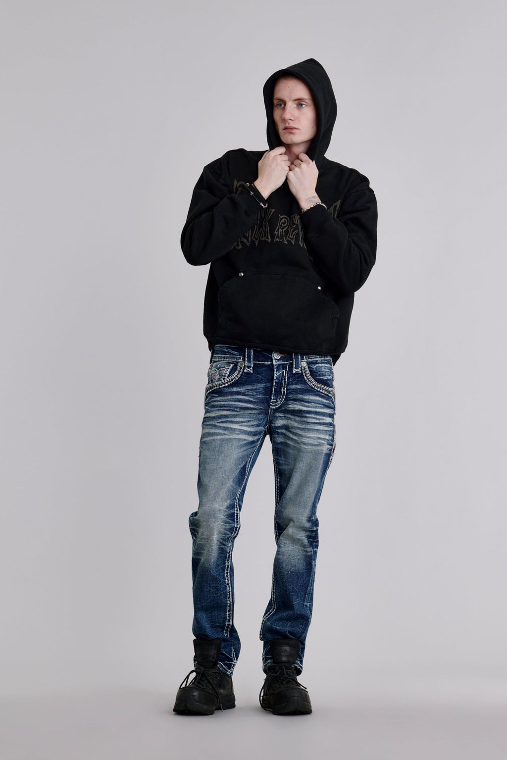 Rock Revival Mckay Straight Jeans – Medium Blue