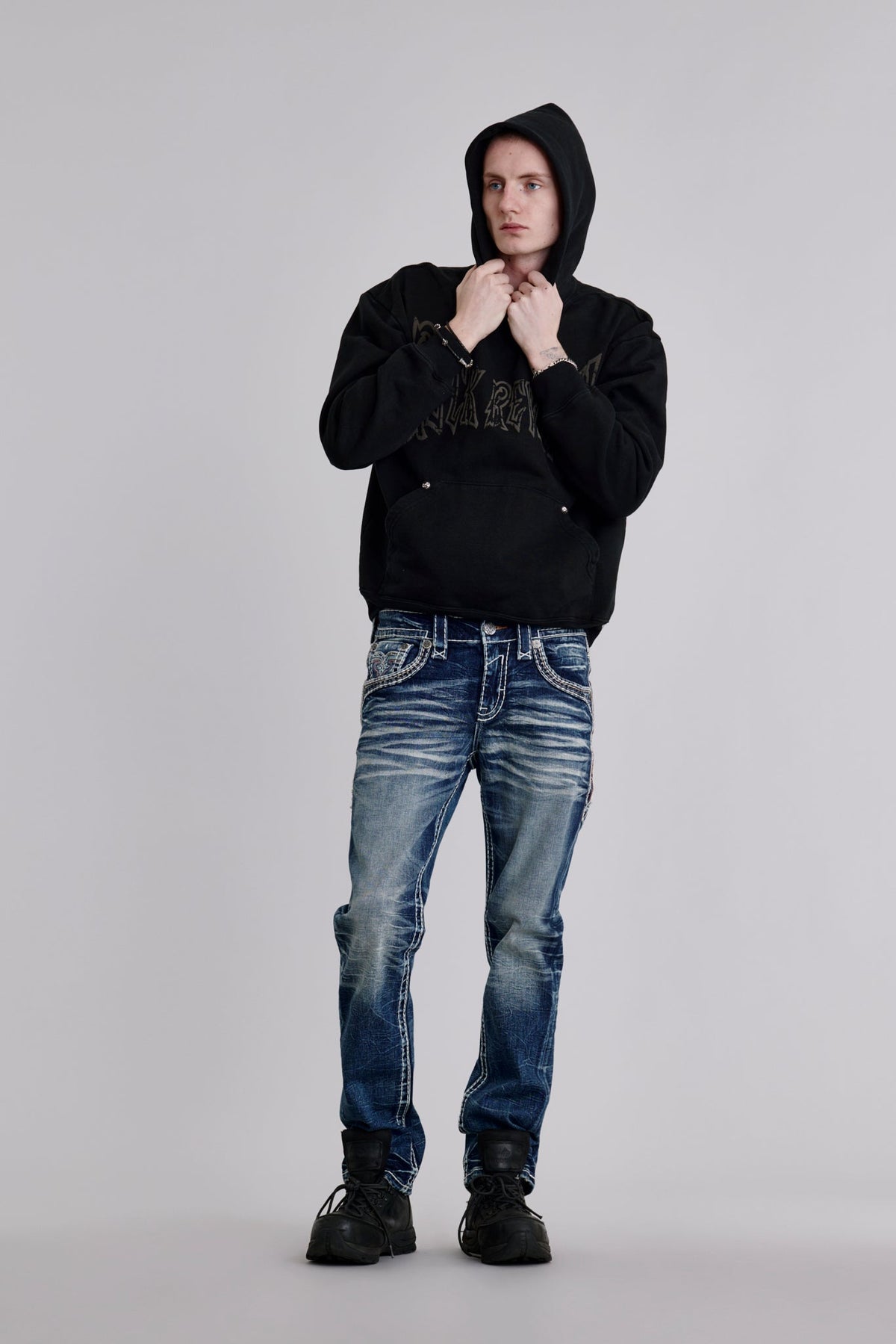 Rock Revival Mckay Straight Jeans – Medium Blue