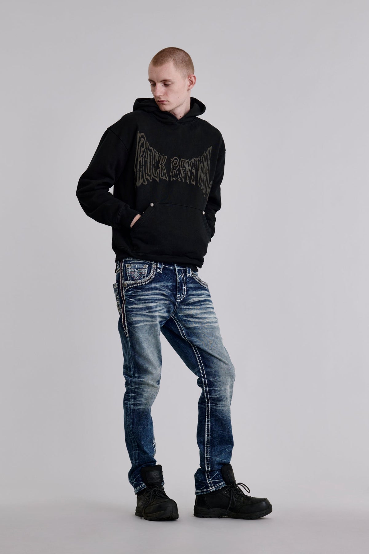 Rock Revival Mckay Straight Jeans – Medium Blue