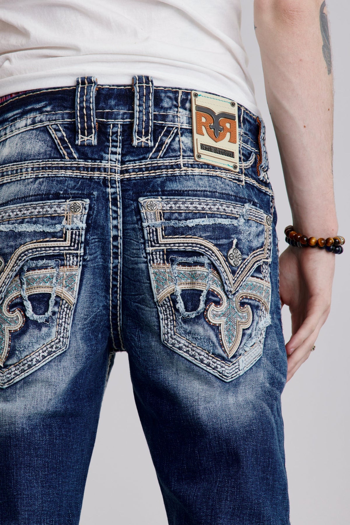 Rock Revival Zaid Bootcut Jeans – Dark Blue