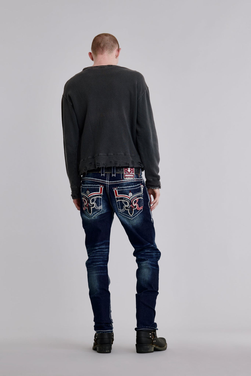 Rock Revival Zinfandel Straight Jeans – Dark Blue