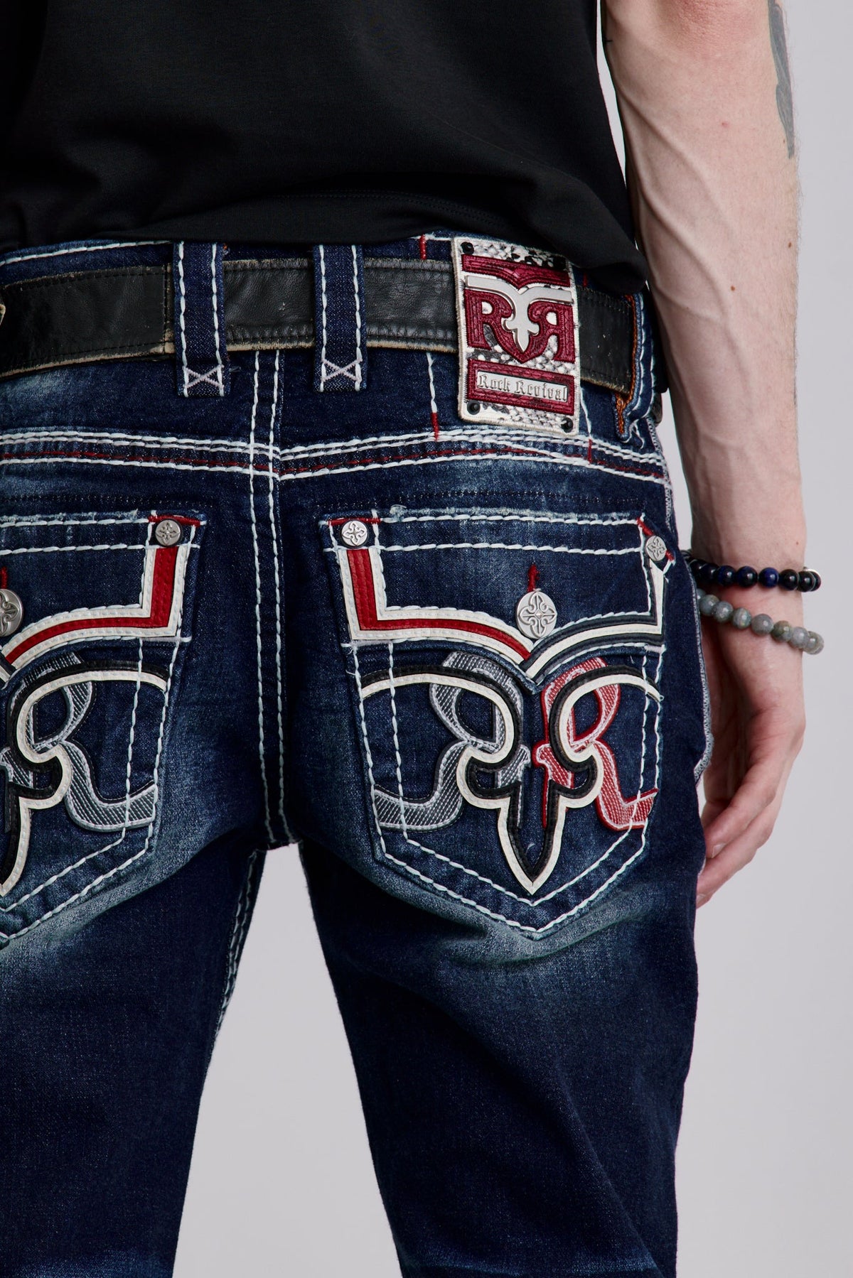 Rock Revival Zinfandel Straight Jeans – Dark Blue