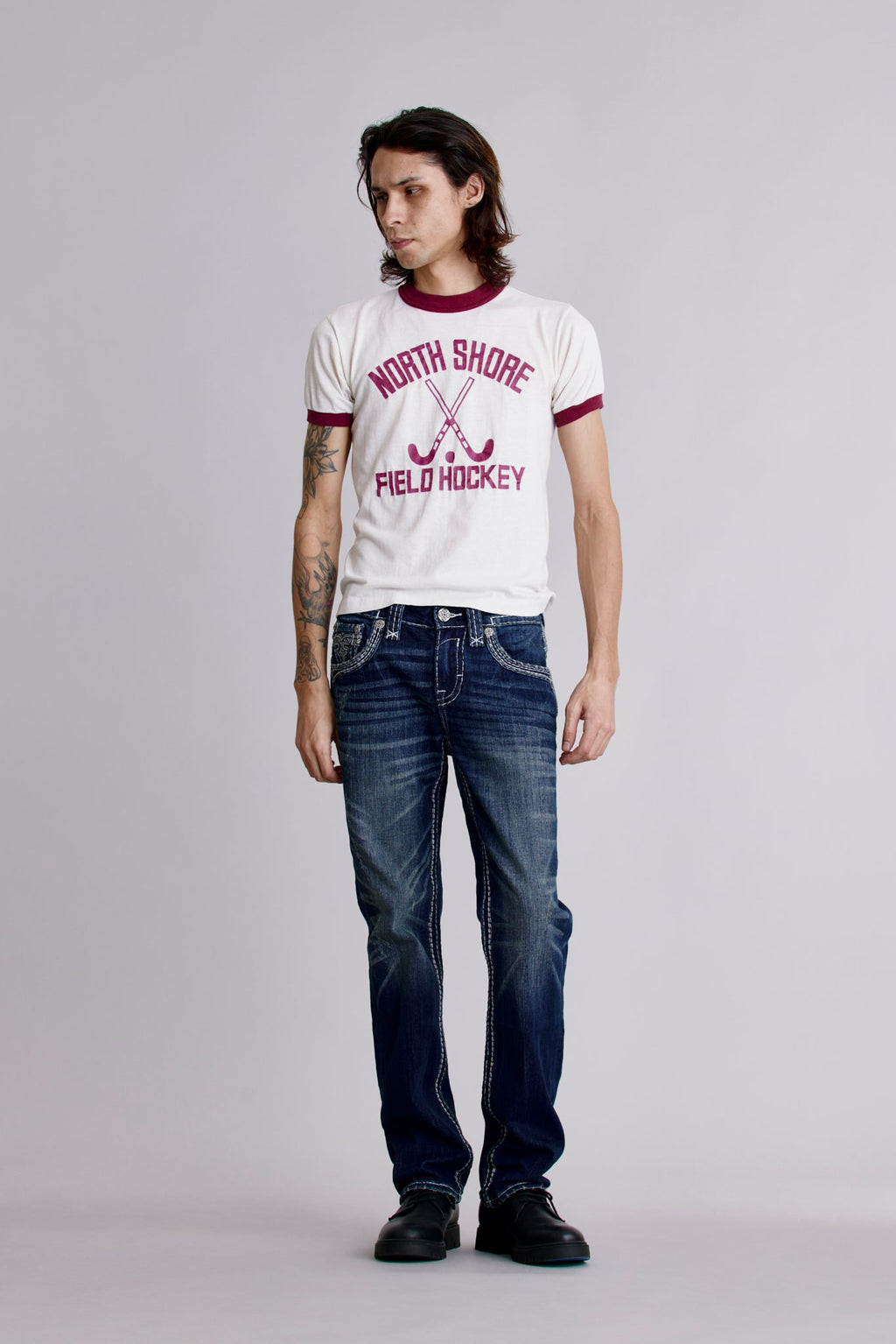 Rock Revival Landyn Straight Jeans – Medium Wash, front view