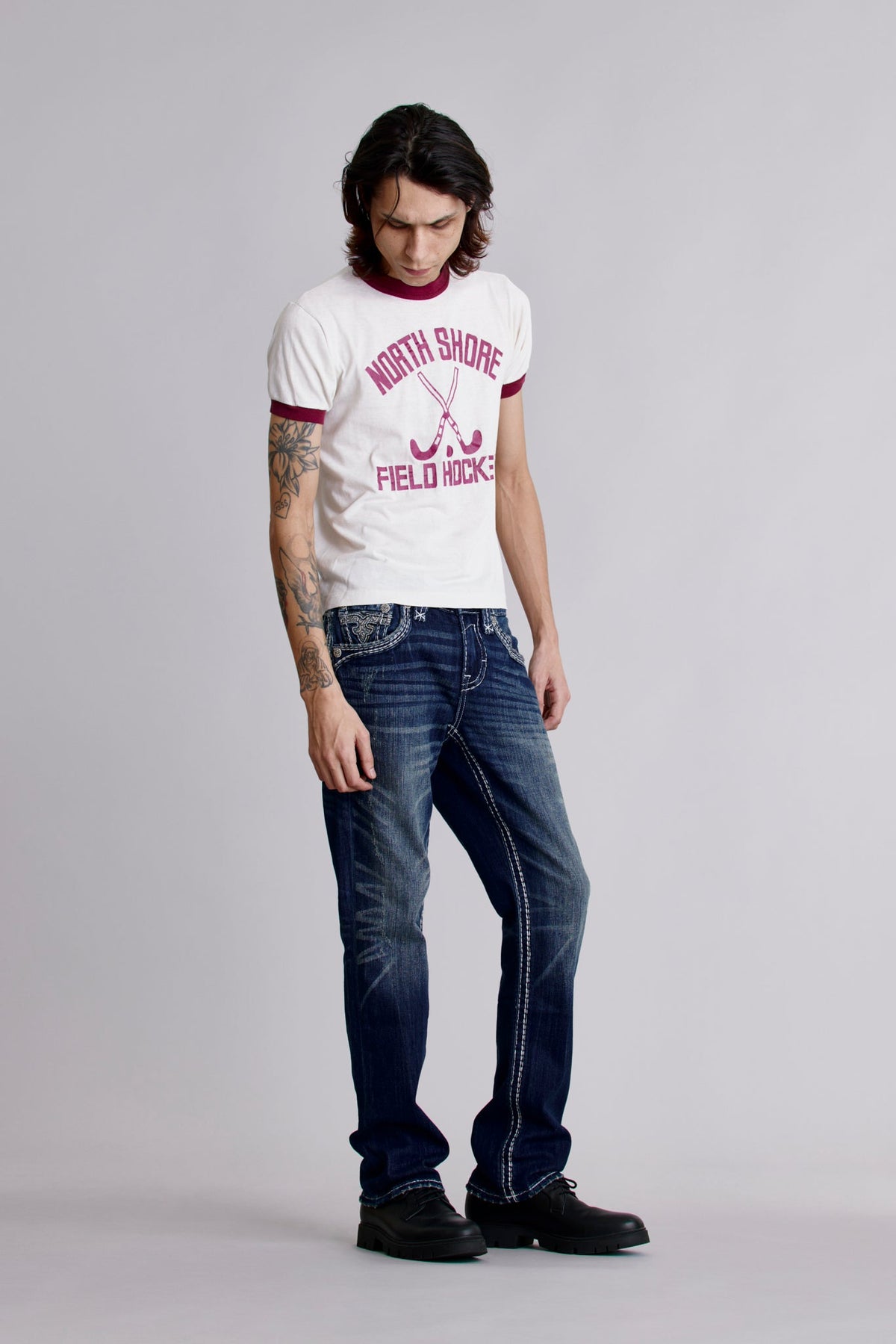 Rock Revival Landyn Straight Jeans – Medium Wash, side view
