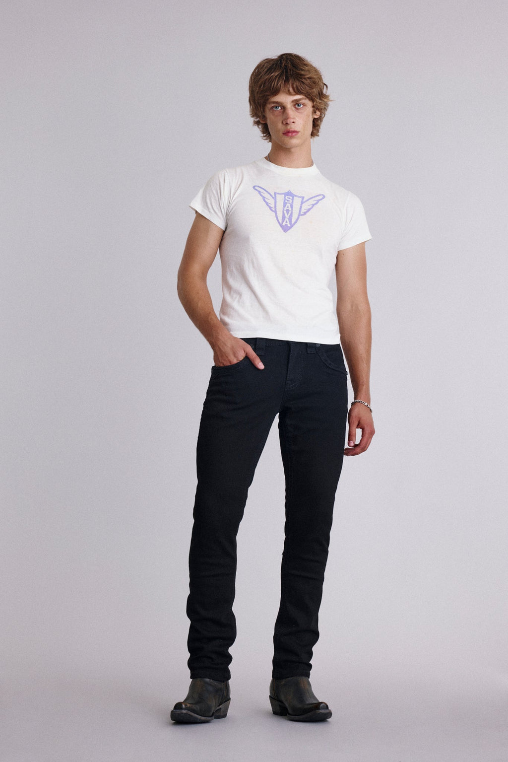 Rock Revival Arther Alt Straight Jeans – Black, front view