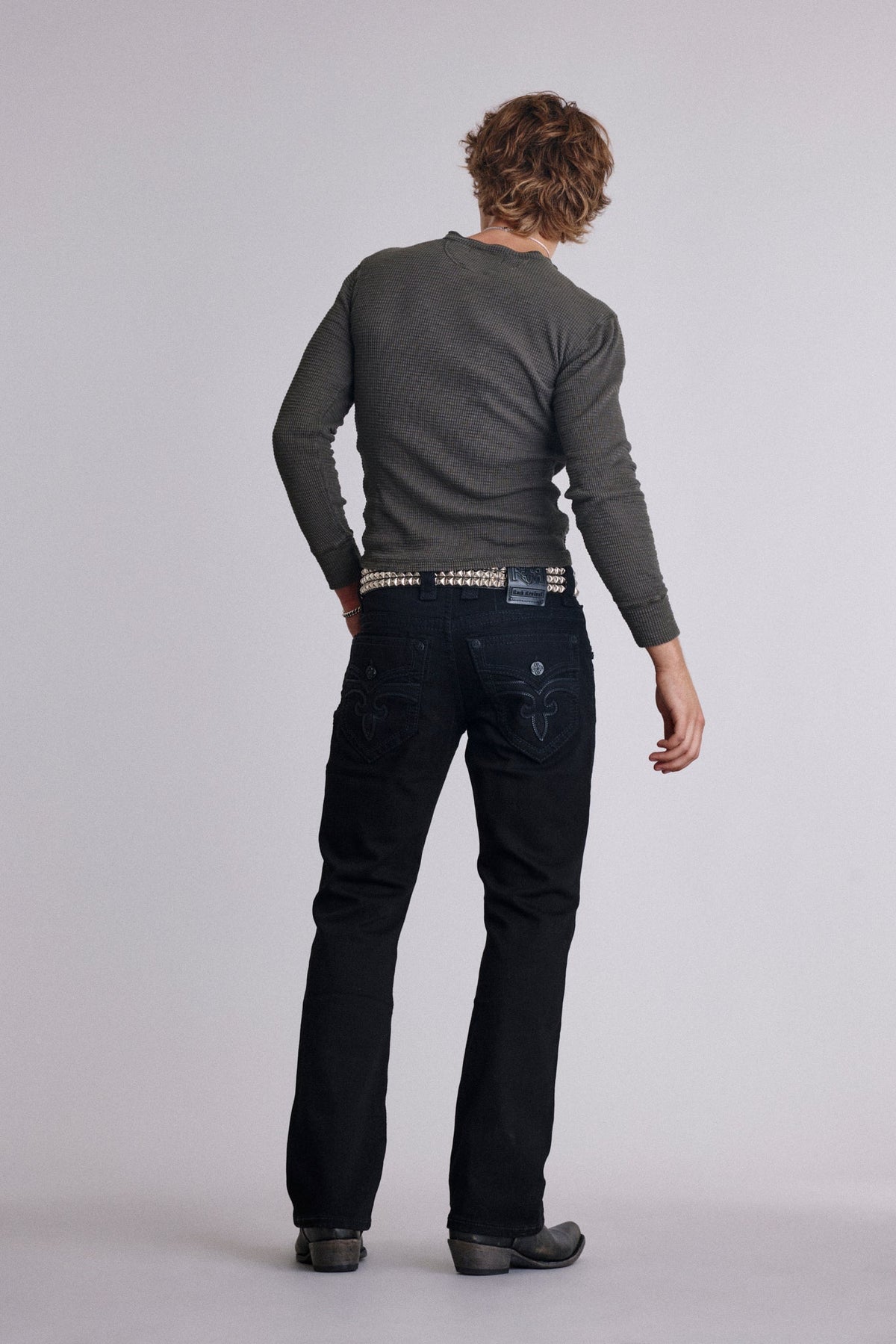 Rock Revival Arther Bootcut Jeans – Black/Black